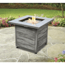Endless Summer The Chesapeake, LP Gas Fire Pit 30" Faux Marble Top Faux Weather Wood Base - GAD15274SP