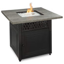 Endless Summer The Dakota, Dual Heat LP Gas Outdoor Fire Pit/Patio Heater with Wood Look Resin Mantel - GAD19101ES