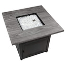 Endless Summer The Dakota, Dual Heat LP Gas Outdoor Fire Pit/Patio Heater with Wood Look Resin Mantel - GAD19101ES