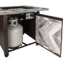 Endless Summer The Duval, LP Gas Outdoor Fire Pit with Printed Resin Mantel - GAD15287SP