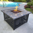 Endless Summer The Elizabeth, LP Gas Outdoor Fire Pit with 42-in Slate Tile Mantel - GAD15286G