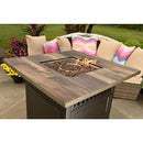 Endless Summer The Harris Dual Heat LP Gas Outdoor Fire Pit/Patio Heater with Wood Look Resin Mantel - GAD19103ES