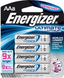 Energizer Ultimate Lithium AA Batteries (8 Pack)