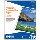 Epson Premium Presentation Matte 8x10” Borderless Paper (50)