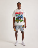 EPTM Turbo Flame Denim Shorts