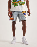 EPTM Turbo Flame Denim Shorts