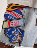 EPTM Turbo Flame Denim Shorts
