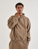 DH Essentials Acid Wash Fleece Pullover Hoodie