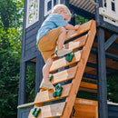 Cozy Escape Wooden Outdoor Two-Story Playhouse - Navy