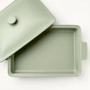 4qt Stoneware Rectangle Baking Dish with Lid - Sage Green