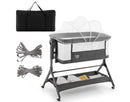 3-in-1 Baby Bedside Bassinet - Gray