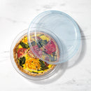 Glass Deep Dish Pie Plate with Lid - 9"