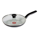 Simply Cook 10.5" Ceramic Nonstick Fry Pan with Lid - Black