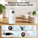 Ultrasonic Humidifier for Large Rooms - White