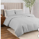 Storm Cloud Cotton Linen Relaxed Duvet Cover 3-Piece Set - King/Cal King