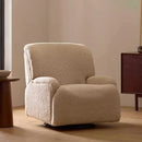 Extra Wide Recliner and Swivel Glider - Chai Shearling