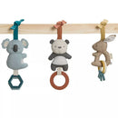 Wooden Activity Gym with Playmat and Three Removable Toys