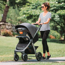 3-in-1 Quick-Fold Travel System - Grey