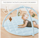 Play Gym & Tummy Time Mat - Stylish Activity Playmat for Infant Development & Playroom Decor