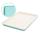 18"x13" Nonstick Ceramic Cookie Sheet Turquoise: Carbon Steel Bakeware, Dishwasher-Safe, PFOA-Free