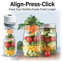 Rechargeable Mason Jar Vacuum Sealer Kit with 10 Lids