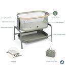 Iora Baby Bassinet & Bedside Sleeper - Classic Green