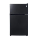 3.1 cu-ft Refrigerator - Black: Energy Star Certified, Mini Fridge for Dorm, Manual Defrost, Adjustable Shelves