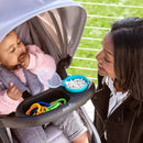 Child Snack Tray with Removable Cup - Black