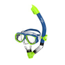 Junior Reefscout Mask & Snorkel Set - Blue/Green
