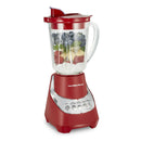Wave Action Quiet Blender 48 Oz. Glass Jar 12 Blending Functions Red New 53531F