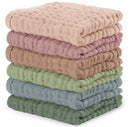 Baby Muslin Cotton Washcloths - 10" x 10", Pack of 6