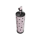 25oz Double-Wall Plastic Straw Tumbler with Topper - Black