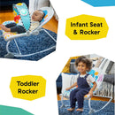 Baby Einstein Ocean Explorers Kick to It Opus Musical Infant to Toddler Rocker, Baby Chair, Baby-Activated Music and Lights, Ages 0-30 Months Opus Rocker