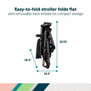 on Board Slide 6-in-1 Travel System with Safety Slide Base - Gray