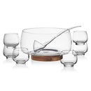 Glenwood 8 Piece Glass Punch Bowl Set