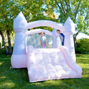Bounceland Castle Inflatable Bounce House - Cotton Candy Pink