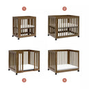 Yuzu 8 in 1 Convertible Crib with All Stages Conversion Kits - Natural Walnut