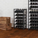 Neatfreak! 24 Bottle Stacking Metal Wine Rack Black 1