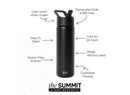 22oz Summit Water Bottle - Black