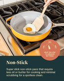 Non-Toxic Ceramic Non-Stick Cookware 7-Piece Set