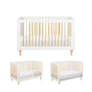 Lolly 3-in-1 Convertible Crib - White/Natural