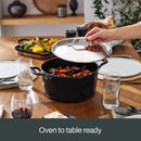 12" Enameled Cast Iron Skillet with Lid