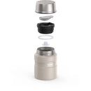 16oz Stainless Steel Food Storage Jar with Spoon - Sandstone