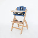 Beyond Wooden High Chair with Tray - Natural/Blueberry