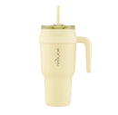 40oz Vacuum Insulated Stainless Steel Straw Tumbler Mug - Light Yellow