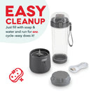 12 oz Portable Rechargeable Blender with Sport Cap - Gray