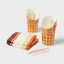 Paper Charcuterie Cup Napkin Skewer Set