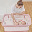 3 in 1 Bassinet Bedside Sleeper - Pink