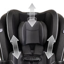 EveryKid 3-in-1 Convertible Car Seat - Livingston Gray