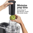 Easy Clean Juice Extractor with Easy Sweep cleaning tool, 3" Big Mouth chute, 67870